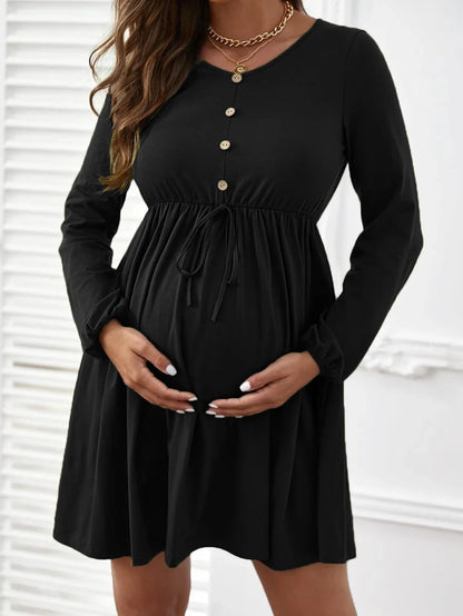 Maternity Dresses Photoshoot Women Clothes Summer Striped Short Sleeve Pregnant Button-down Casual Dress Fashion Shirt Clothing