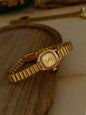 1. New French-Style Retro Exquisite Gold Square Small Dial Women's Watch, Fashionable, Simple, Luxurious, Elegant, Compact, Waterproof, with Stainless Steel Strap, Classic Women's Quartz Watch Suitable for Daily Wear, Dinner