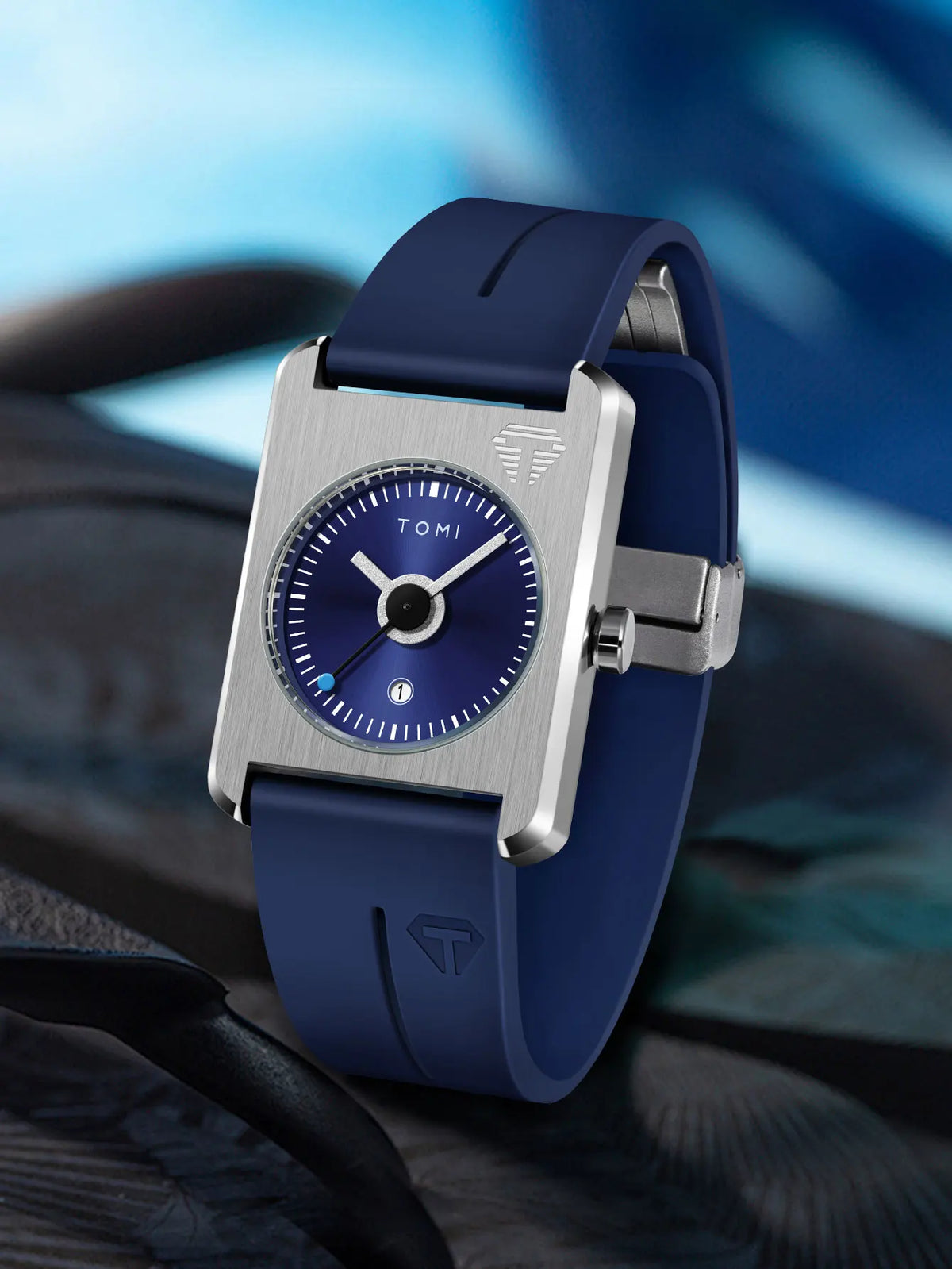 TOMI Men's Fashion Watches Quartz Watches Square Small Dial Wrist Watches Magnetic Buckle Watches Simple Leisure Watches