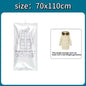 Hanging Vacuum Storage Bags Space Saver Bags Vacuum Seal Storage Bag for Suits Dress Coats Jackets Closet Organizer and Storage