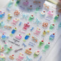 Ocean Shell Starfish Shell Conch Whale Dolphin Seahorse Coconut Tree Water Bubbles Self Adhesive Nail Art Sticker Manicure Decal