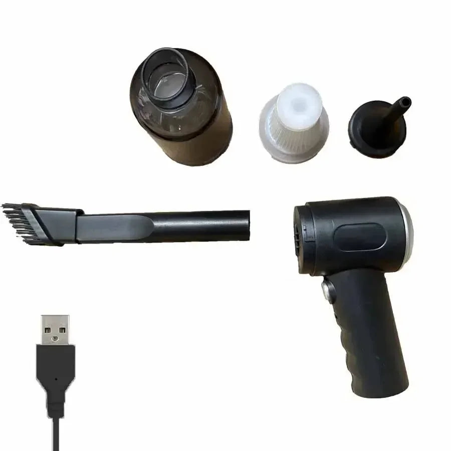 Mini Wireless Wet Dry Car Vacuum Cleaner USB Recharge Portable Handheld Cleaning Device For Car Interior Household Home Use