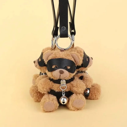 RTET Valentines Gifts for Her or Him BDSM Lover Bear for Submissive Dominant Gift Kinky Fetish Plush Bear Bondage Gifts