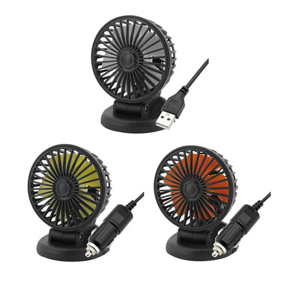 Mini Vehicle Cooling Device Adjustable 5/12/24V Car Air Cooler 2 Speed Automobile Vehicle Accessories