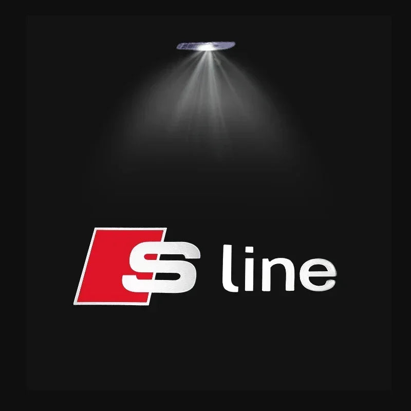 2025 Car Door Welcome Light Led HD Projector Lamp For Audi A3 A4 B8 8P 8V A6 C7 A5 Q5 B7 B6 B9 SLINE QUTTRO RS Q3 Q7 S3 S4 S5 S6