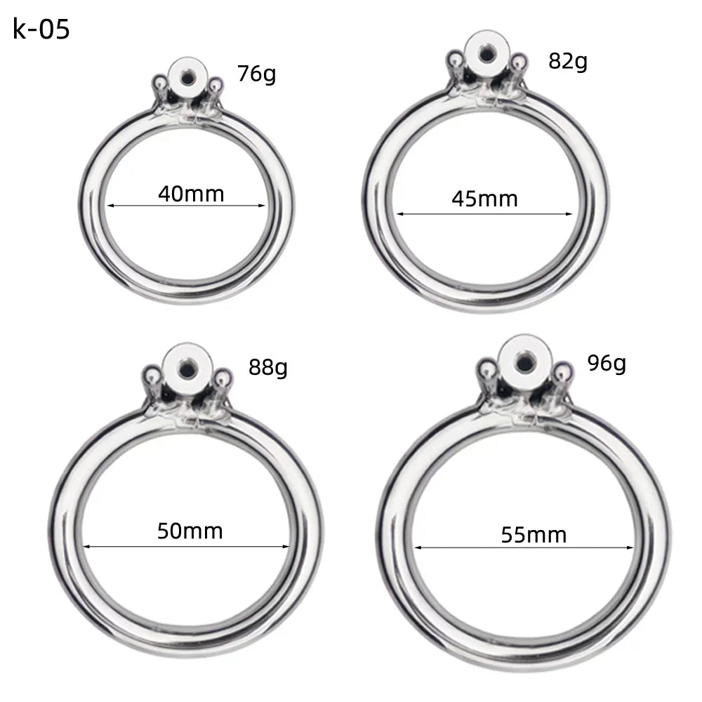 Stainless Steel Chastity Cage Device Penis Rings Bondage Belt Cock CB Lock BDSM Sex Toys for Man Gay Adult Products Accessories