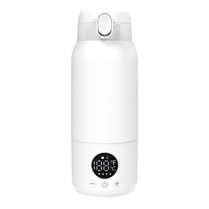Portable Baby Milk Bottles Warmer 500ML Hot Water Bottle Heated for Newborn Travel 316L Stainless Steel Kids Thermos & Heater