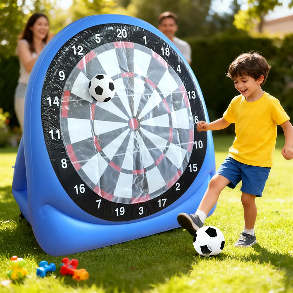 Inflatable Football Soccer Target Mat Outdoor Indoor Shooting Practice Game Toys for Children