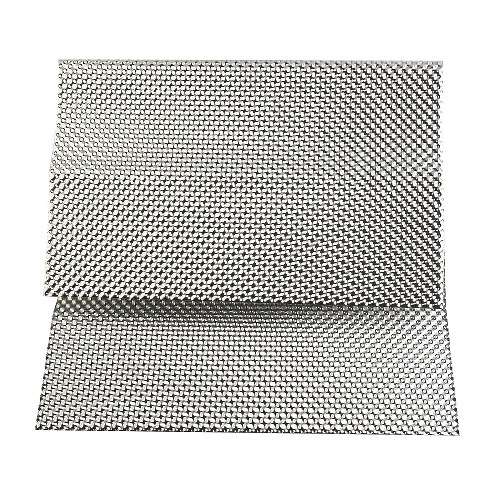 Silver Embossed Aluminum Heat Shield Exhausts Electrical Turbo Heat Insulation Auto Temperature Isolated Sticker Exhaust Systems
