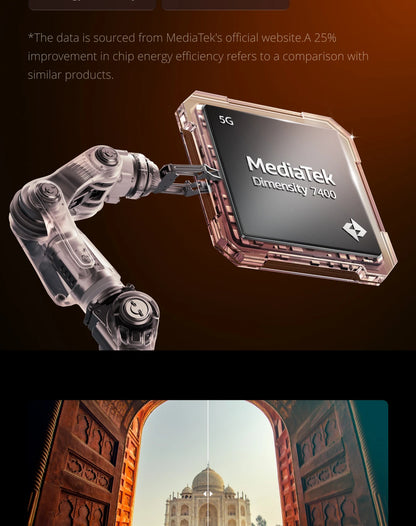 realme P4 Power 5G Smartphone 10001mAh Battery 80W Ultra Fast Charge MediaTek Dimensity 7400 Ultra 5G 6.8'' 144Hz Screen NFC 2026 Nest Mobile Phone Big Battery