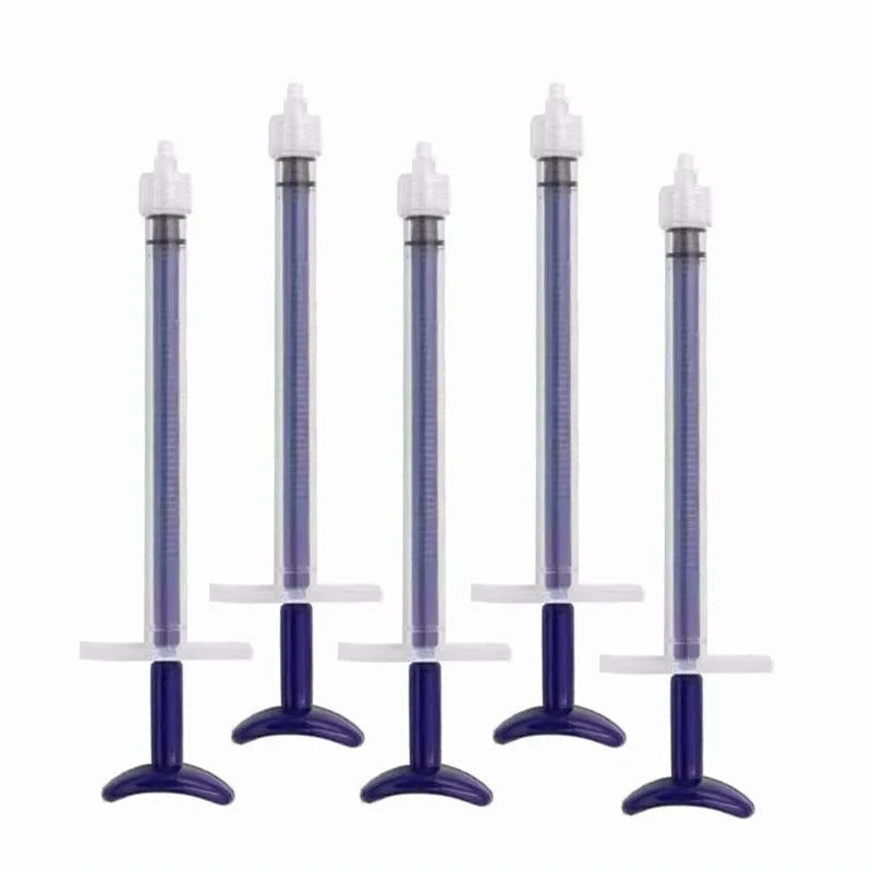 5/10/50/100pcs Dental Disposable Plastic Syringe Tips Endo Irrigation Root Canal Lateral Irrigation Needle Dia0.25mm Blue/White