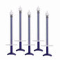 5/10/50/100pcs Dental Disposable Plastic Syringe Tips Endo Irrigation Root Canal Lateral Irrigation Needle Dia0.25mm Blue/White