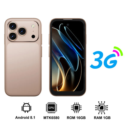 2026 SERVO Mini Smartphone 3G WCDMA 3.75" Display Android System 16GB ROM Play Store Small Smart Mobile Phones Dual SIM Standby