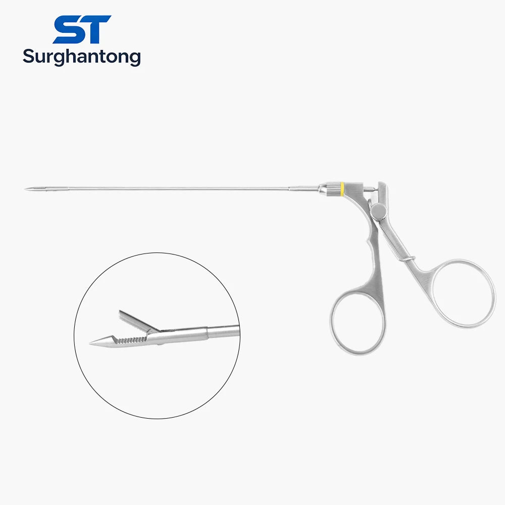 Medical Laparoscopic Hernia Needle Forceps, Laparoscopy Hernia Repair Forceps Wound Closure Suture Forceps Veterinary