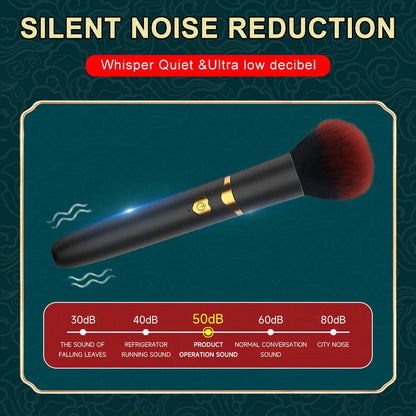 Portable Detachable Makeup Brush Adjustable Vibrator For Intimate Use Nipple G-Spot Clitoral StimulationTools For Adult Women