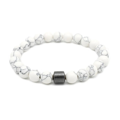 Tiger Eyes Natural Stone Beads Handmade Men Magnetic Hematite Accessory Bracelets for Boyfriend Father Gift