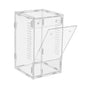 Reptile Enclosure Front Opening Escape Proof Habitat Acrylic Jumping Spider Habitat for Observation Home Pet Store Bedroom