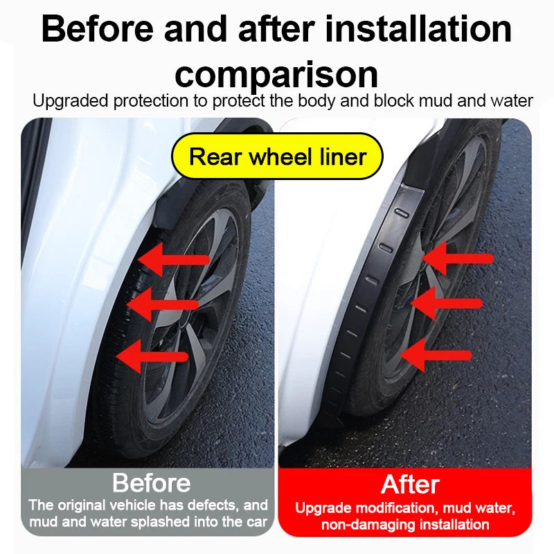 Car Lined Fender For Leapmotor B10 2025 2026 2027 Car Mud Guard Antifreeze Mudguards Rear Mudflaps Exterior Mudguard Accessories