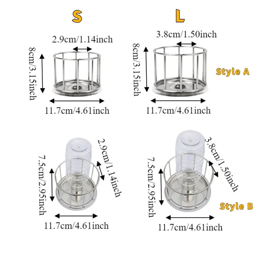 Large Capacity Turtle Stainless Steel Feeder Wear Resistant Wide Mouth Reptile Water Tray Fence Design Anti-overflow