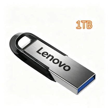 Lenovo 2TB USB 3.0 Metal Flash Drives Super High Speed Pendrive 1TB 512GB Pen Drives Portable USB Stick For Car Phone Computer