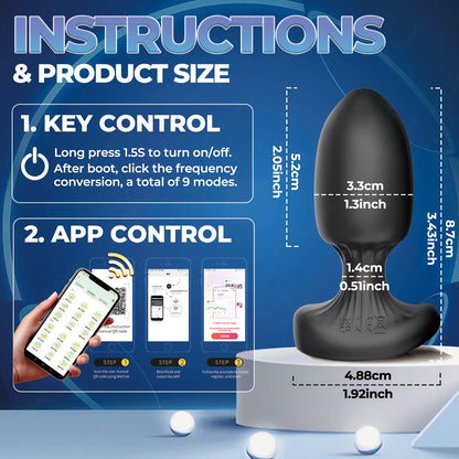 Wireless Control Anal Vibrator 9 Vibrator Butt Plug Men Prostate Massager Stimulator Female Masturbator Adult Sex Toys for Women