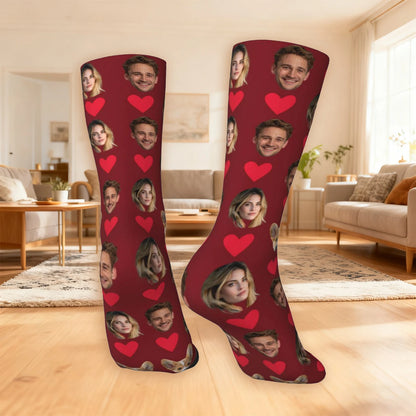 Customized socks for men and women Face-themed funny expression socks Personalized photo-customized socks Birthday gifts