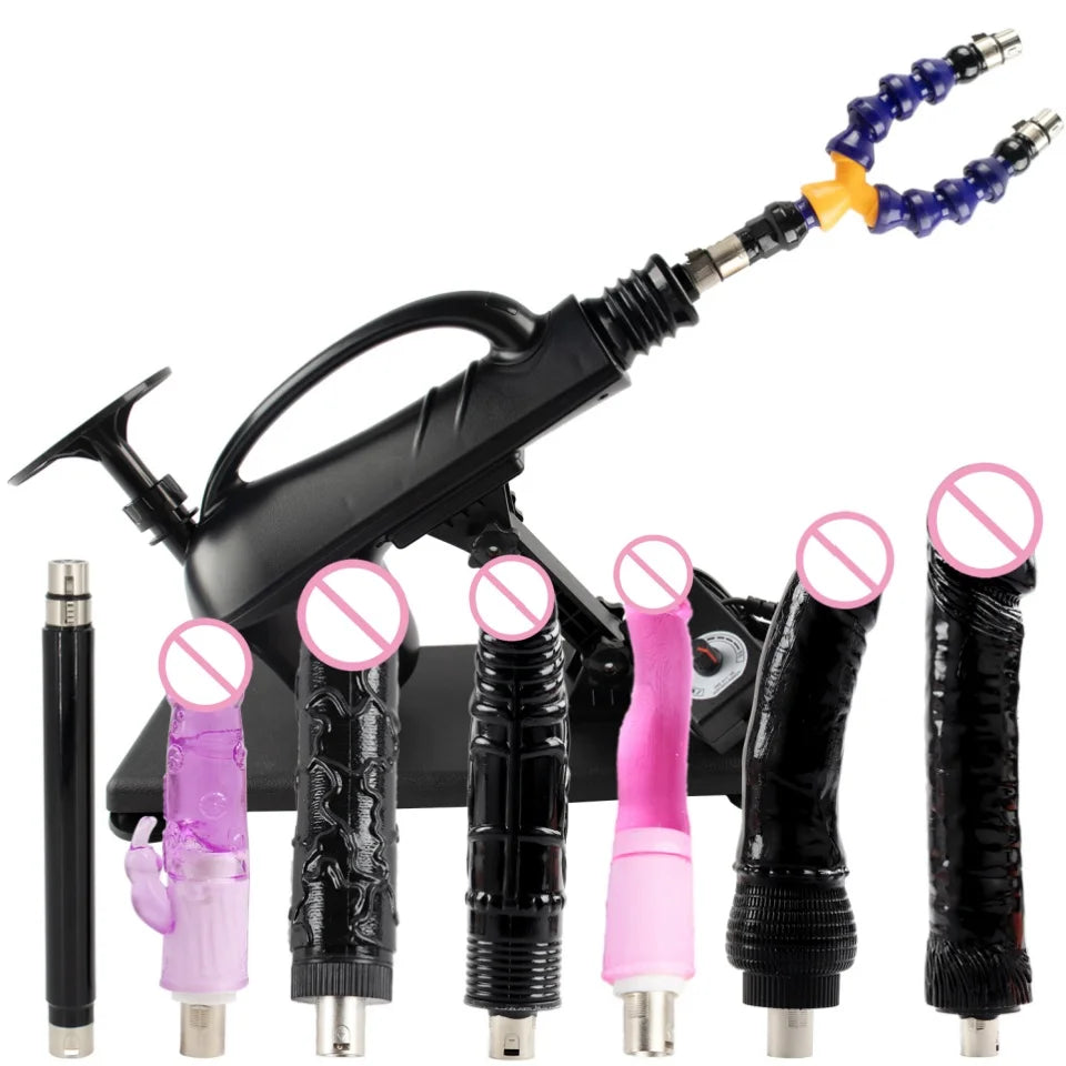 FREDORCH Upgraded Sex Machine for Women with Dildos Automatic Masturbation Machine Pump Gun Love Machine Couple Sex Toys