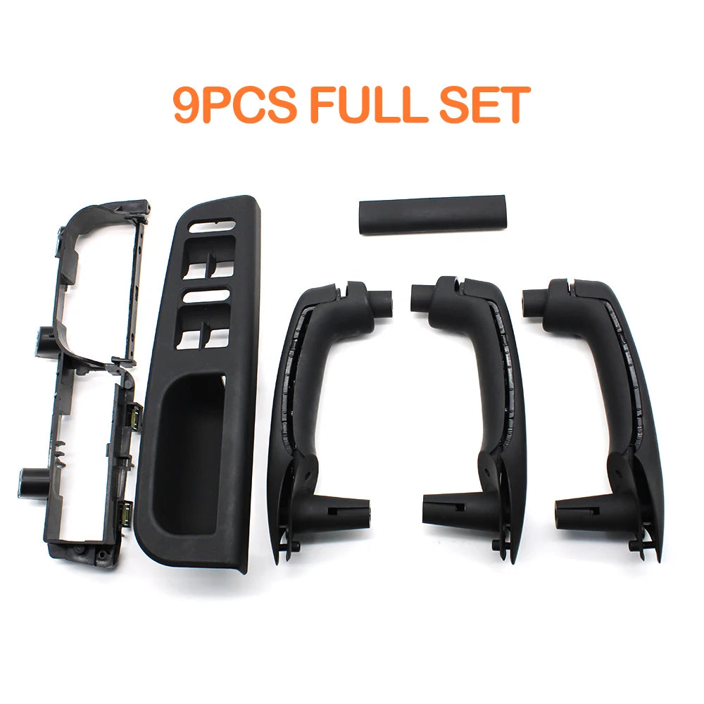 Interior Car Door Armrest Cover Panel Pull Handle Grab Cover Replacement For Volkswagen VW Bora Golf 4 MK4 Jetta 1999-2004