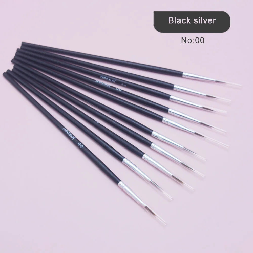 10Pcs/Set Fine Hand-painted Thin Hook Line Pen Short Wood Rod Drawing Art Pen Paint Brush Art Supplies Nylon Brush Special Offer