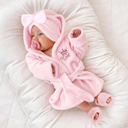 Newborn Photography Props Bathrobes Bath With Belt Shower Cap Outfit Photo Props for Infant Boys Girls Shoot  Accessories-HD