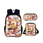 Cartoon Popular Shadow Milk Plush 3D Print 3pcs/Set pupil School Bags Laptop Daypack Backpack Inclined shoulder bag Pencil Case