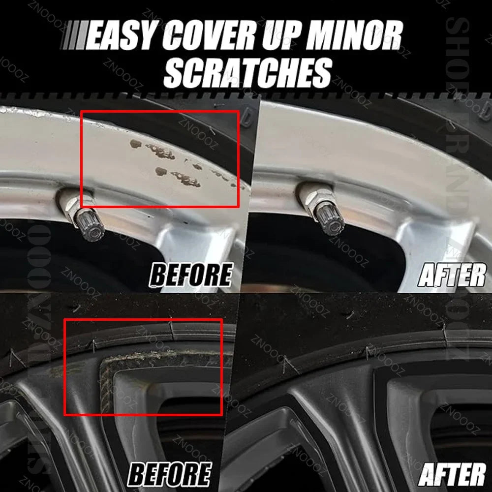 Automotive Wheel Touch-Up Pen Paint Repair Pen Gloss Black Matte Black Silver Grey Automotive Paint Care Accessories