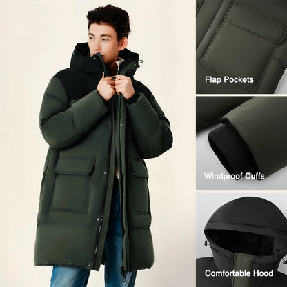 Semir Down Jacket Men 2026 New Waterproof Thick Outerwear Long Length Winter Clothing Couple