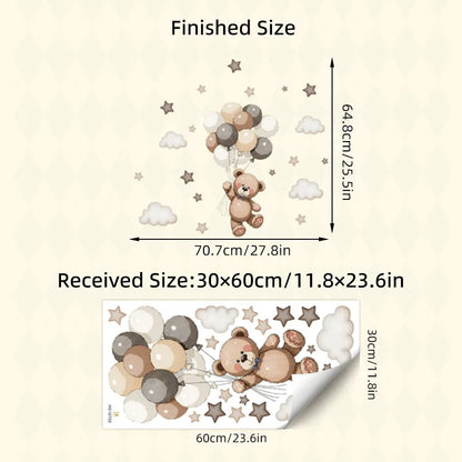 Cute Forest Animals Wall Stickers for Kids Rooms Children Boys Girls Baby Room Decoration Nursery Wallpaper Vinyl Elephant Lion