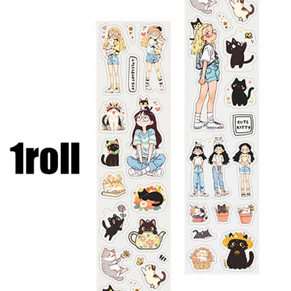 Mr Paper Washi Tape Kawaii 1 Roll  Character Scenery PET Stickers DIY Decoration for Journal Diary Scrapbooking Planners Cards