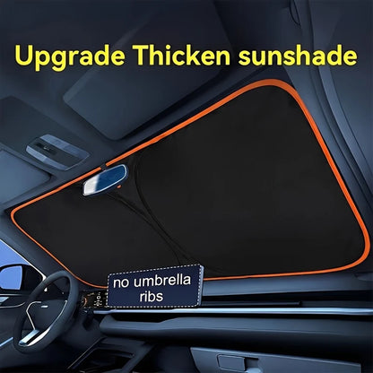 New Car Windshield Sun Shade Cover Front Window Sun Visor Protection Foldable Car Curtains for Summer Cooling UV Refletive
