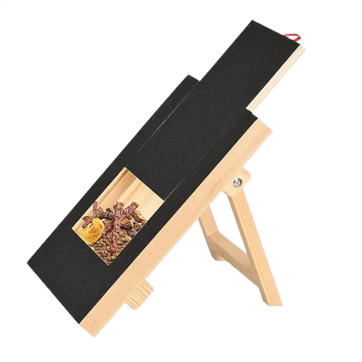 Dog Nail Scratch Board With Stand Wooden Pull-out Dog Scratching Post With Treat Box Pet Durable Dog Paw Repair Board For dog