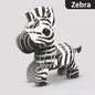Children's 3D Puzzle Kindergarten Animal Puzzle Intelligence Early Education Toys Dinosaur Animal Model Paper 3-4-5-6 Years Old