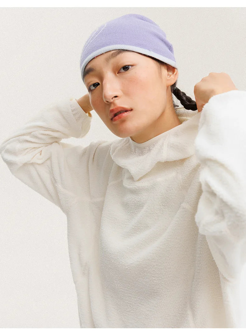 Unisex Lightweight Cloud Velvet Hooded Quick-Dry Shirt for Outdoor Sports: Classic Hood, Elastic Cuffs & Brand Logo Details
