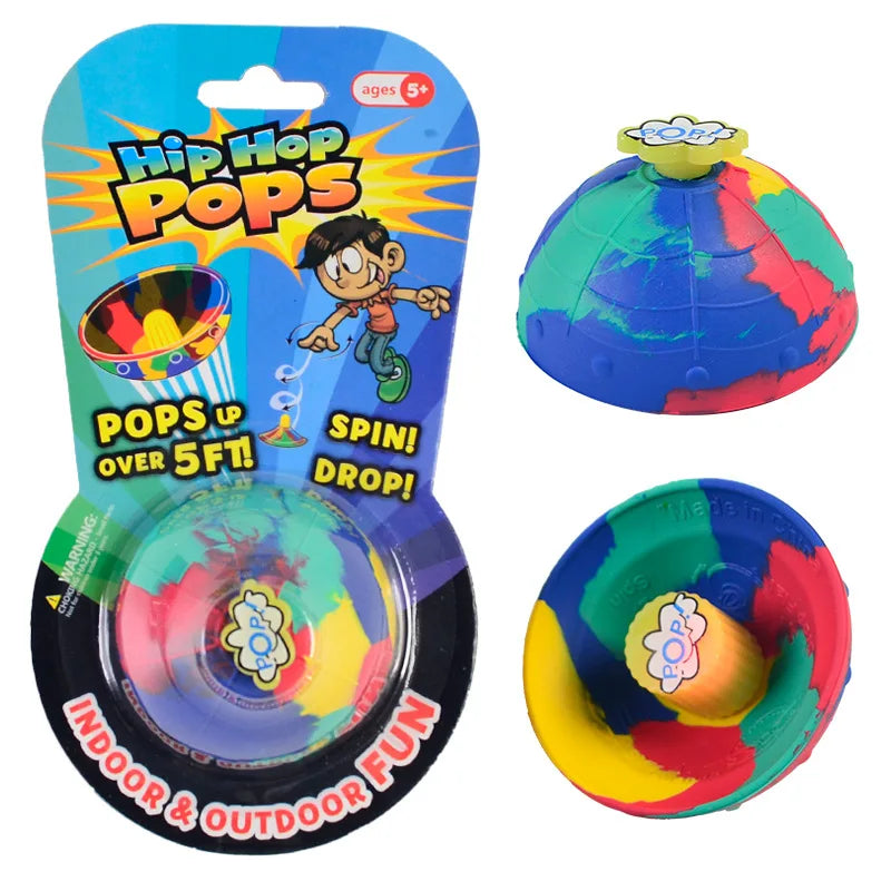 1Pc Camo Bounce Bowl Half Side Bouncing Ball Cloud Buckle Camo Bouncing Bowl Creative Children's Relief Toy