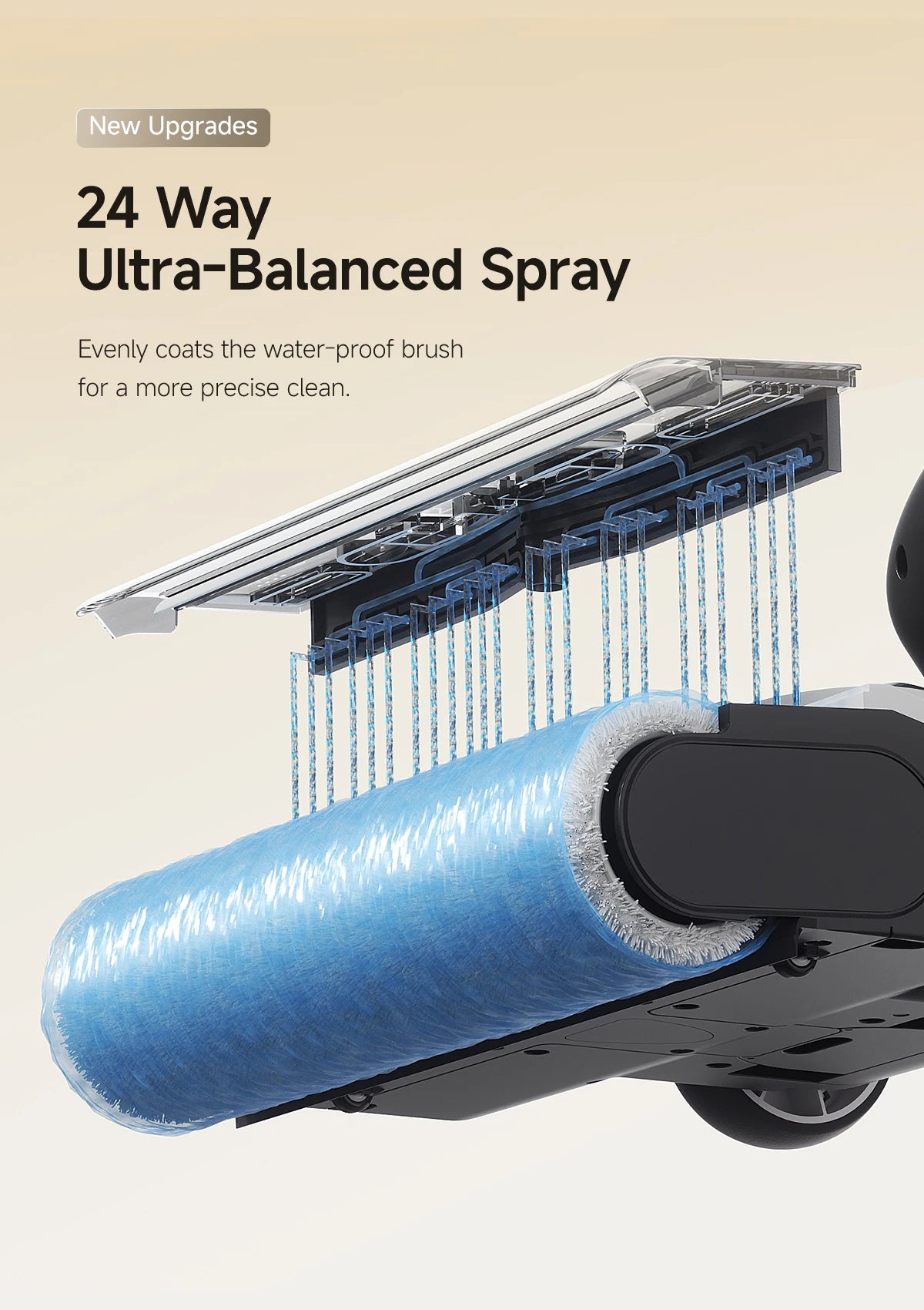 UWANT D500 Wet Dry Vacuum Cleaner 17000Pa Suction 180°Lay-Flat Cordless Mop AI Self-Cleaning 65°C Drying Triple-Sided Edge