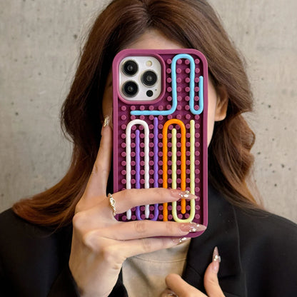 Funny Stuff DIY Brain-training Toys Phone Case for iPhone 12 13 14 15 16 Pro Max Soft Silicone Reliver Stress Creative Cover