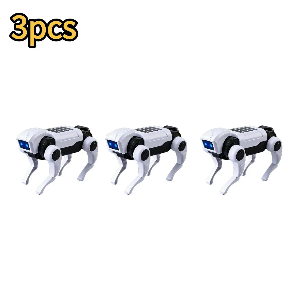 1-10PCS DIY Assembly RC Robot Dog Toy Remote Control Mechanical Robot Kit Science Teaching Model Electric Set Gift For Boys Kids