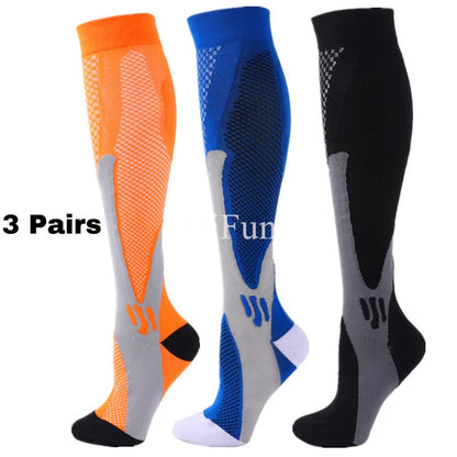 1/3Pairs Compression Sport Socks Medical Nursing Stockings Prevent Varicose Veins Socks Pregnancy Nursing Athletic Soccer Socks