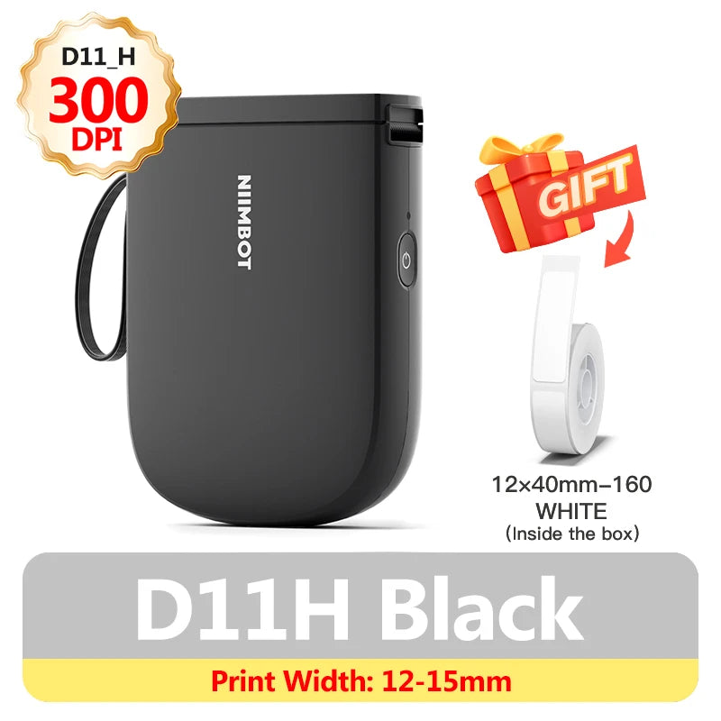 Niimbot D110 D11H 300dpi Bluetooth Label Printer Compact Wireless&Feature-Rich for Labeling Excellence Mobile Phone Durabiility