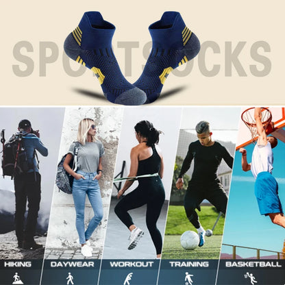 3 Pairs Profession Sports Socks For Man Marathon Compress Socks Men Running Socks  Thick Towel Bottom Short Socks Man Sox Gift