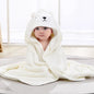 Baby Bath Towel Boy Girl Baby Towel Newborn With Hood Cartoon Coral Fleece Infant Towel Blanket Newborn Baby Bathrobe Infan
