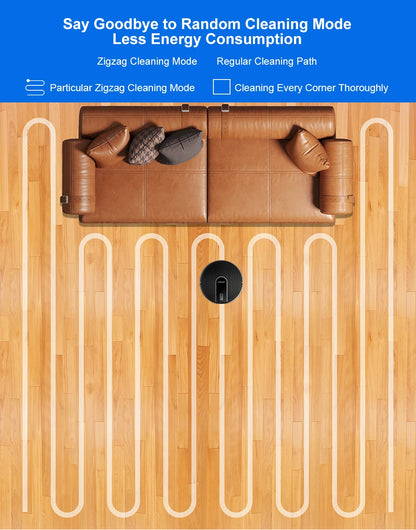 Robot Vacuum Cleaner LIECTROUX N7S-U,Smart Mapping,WiFi App,6KPa,5200MAH ,Brushless Motor,Ideal for Pet Hair