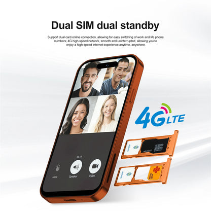 SERVO 4G LTE Mini Smart Mobile Phone Android12.0 OS 2GB+16GB WhatsAPP Play Store WiFi Dual SIM Standby 4.0inch Pocket Smartphone