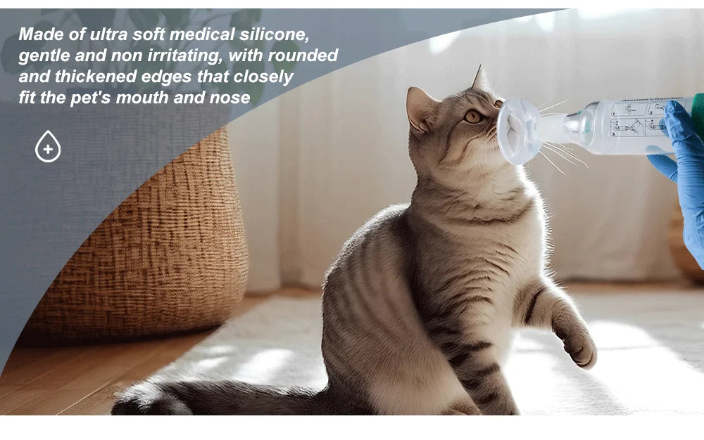 Silicone Mask Suitable For Pet Aerosol Chamber Medical Grade Silicon Soft And Non Hair Sticking For Cat Dogs Veterinary Supplies